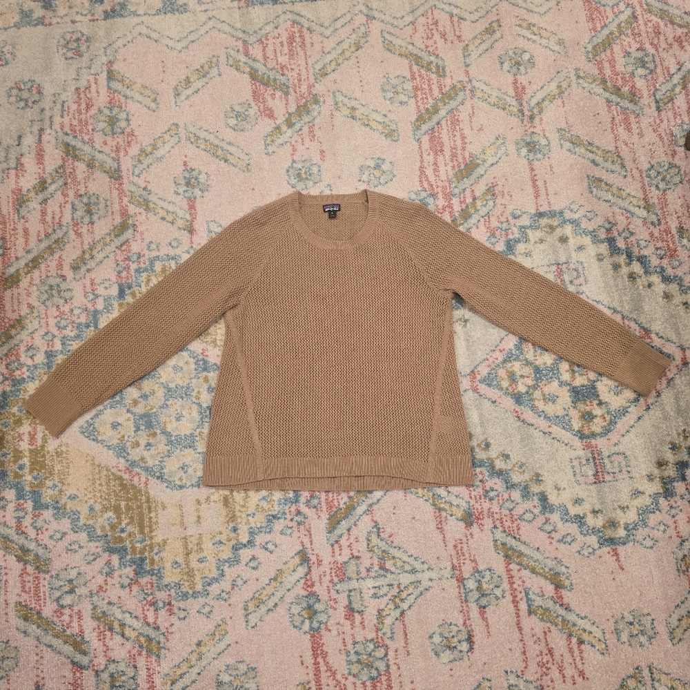 Patagonia Cashmere/Wool Tan Knit Sweater